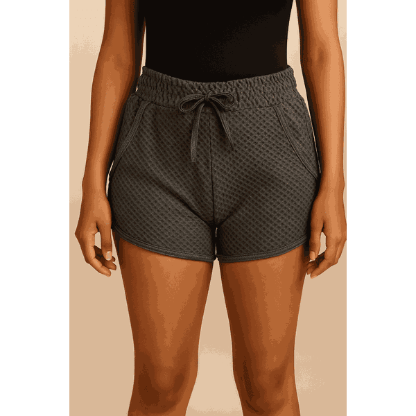 SHORT FITNESS CINZA TEXTURIZADO- MOD SHORT FITNESS CINZA TEXTURIZADO