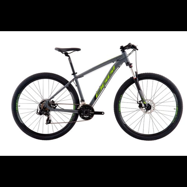 BICICLETA OGGI 29 HACKER SPORT 21V GRAF/VD/PTO 15,5