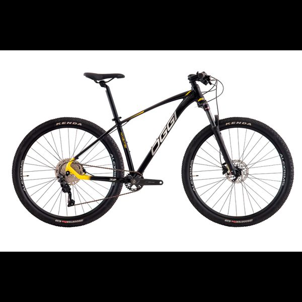 BICICLETA OGGI 29 BW 7.2 DEORE 12V PTO/AMAR/CINZA 19 2024 (15MM)
