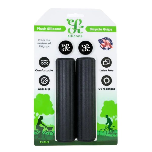 MANOPLA ESI GRIPS PLUSH (BIKE) - PRETO
