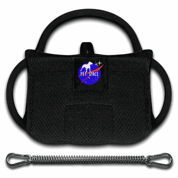 Kit spring pole mordedor bite suit 3 alças com mola spring e mosquetões 