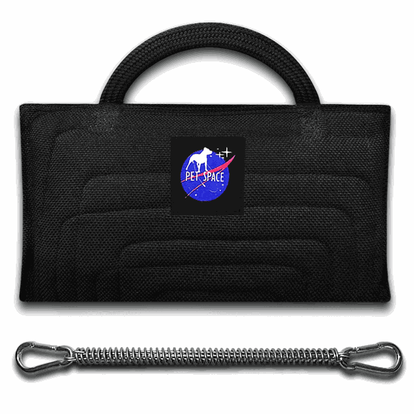 Kit spring pole mordedor pillow, mola spring e mosquetões PRETO