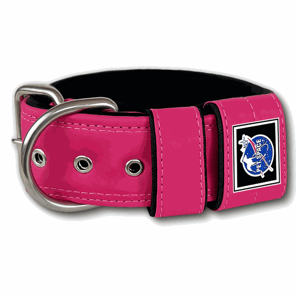 COLEIRA SUPERCONFORT 5cm pink com preto 