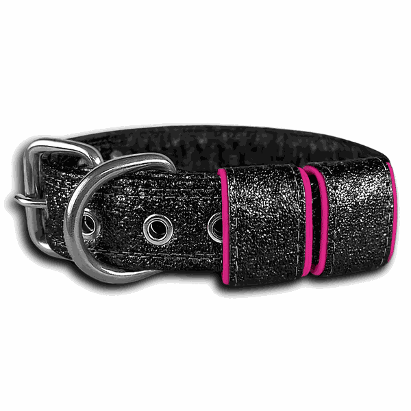 COLEIRA BABY 3cm glitter preta