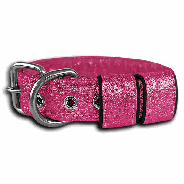 COLEIRA BABY 3cm glitter pink
