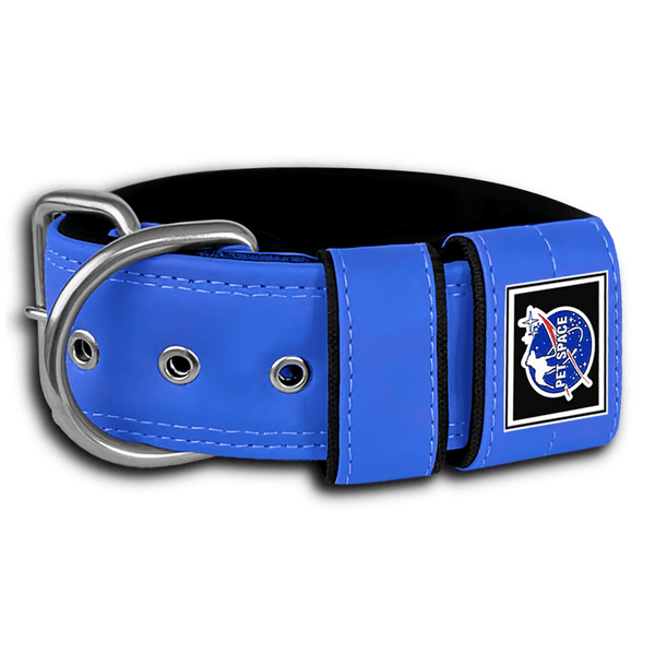 COLEIRA SUPERCONFORT 5cm azul dolaro com preto