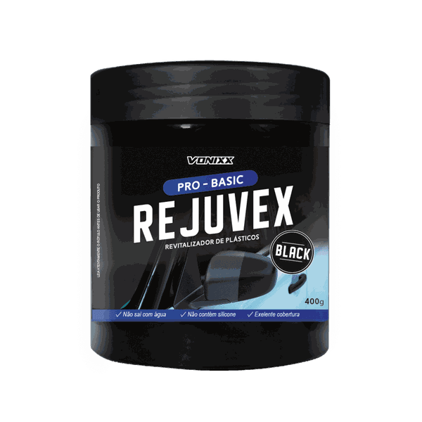 REJUVEX BLACK REVITALIZADOR DE PLASTICOS EXTERNOS 400G VINTEX