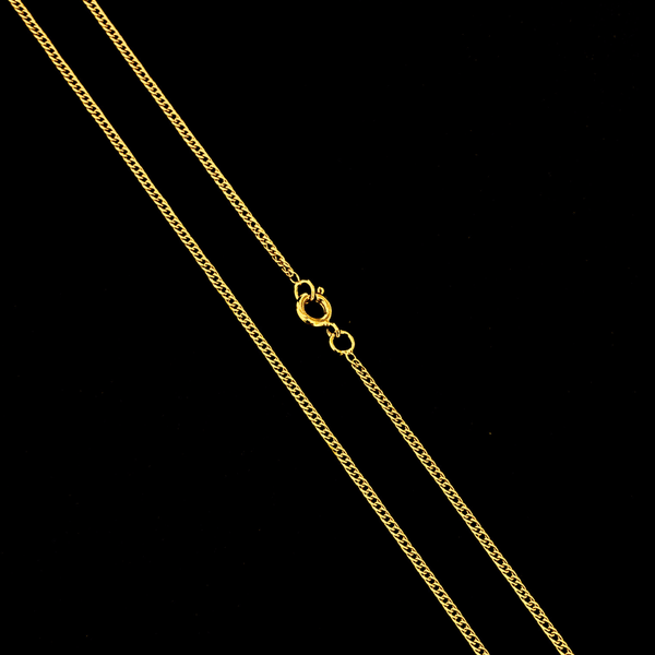 Corrente Lacraia(2mm) - Banhado a Ouro 18K