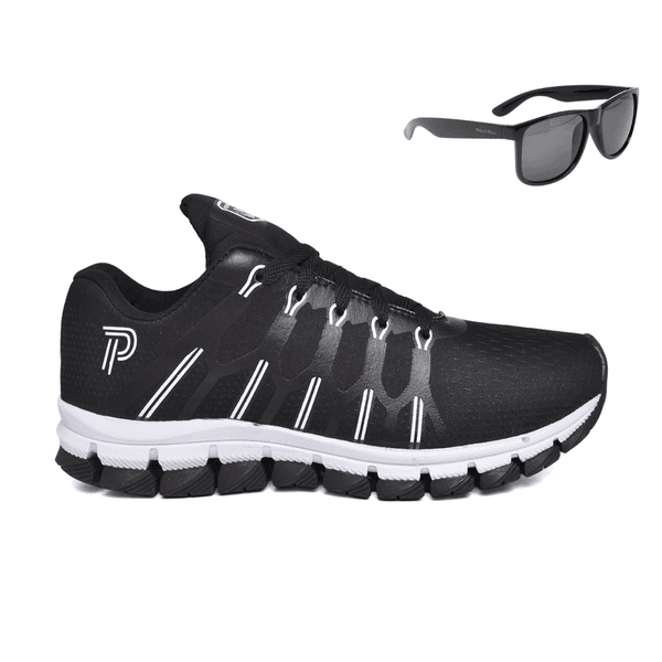 Tênis Unissex Esportivo Confortável e Leve Academia Caminhada com Óculos do 34 ao 43