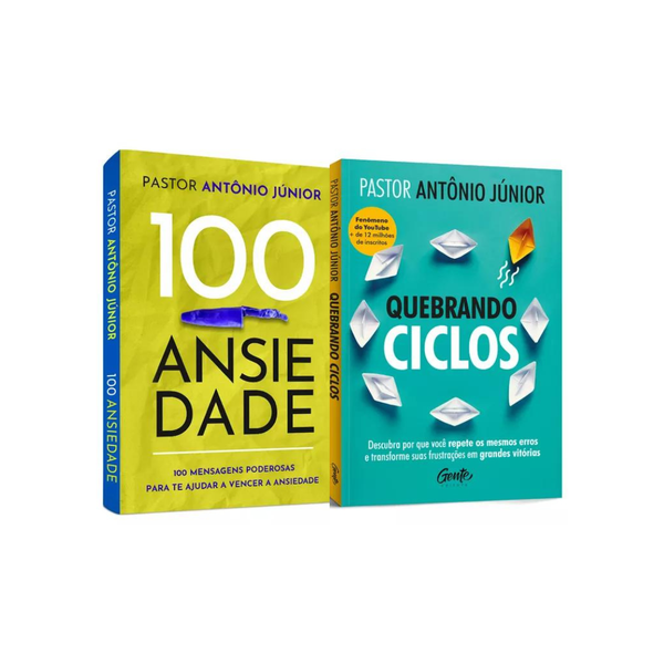 Livro 100 ansiedade + Livro Quebrando Ciclos