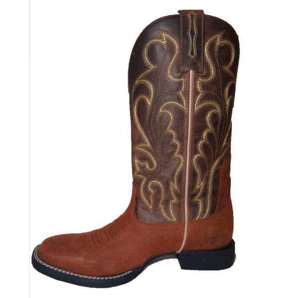 Bota Goyazes Masculina 183008 CF - COURO BUFALO PINHÃO DALLAS CAFÉ