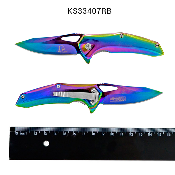 CANIVETE TACTICAL KNIFE FALCON - KS33407RB - FURTA-COR