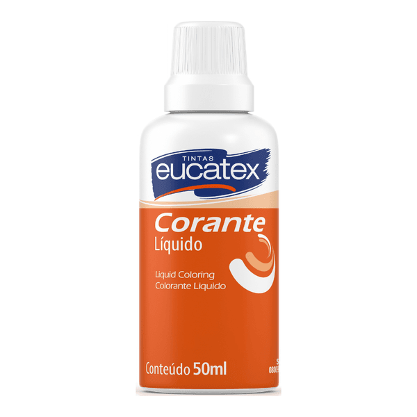 Corante Eucatex Bisnaga Laranja - 50ml