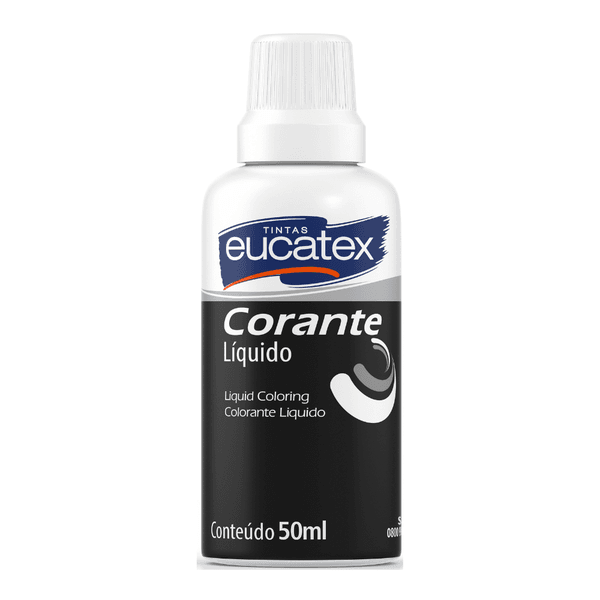 Corante Eucatex Bisnaga Preto - 50ml