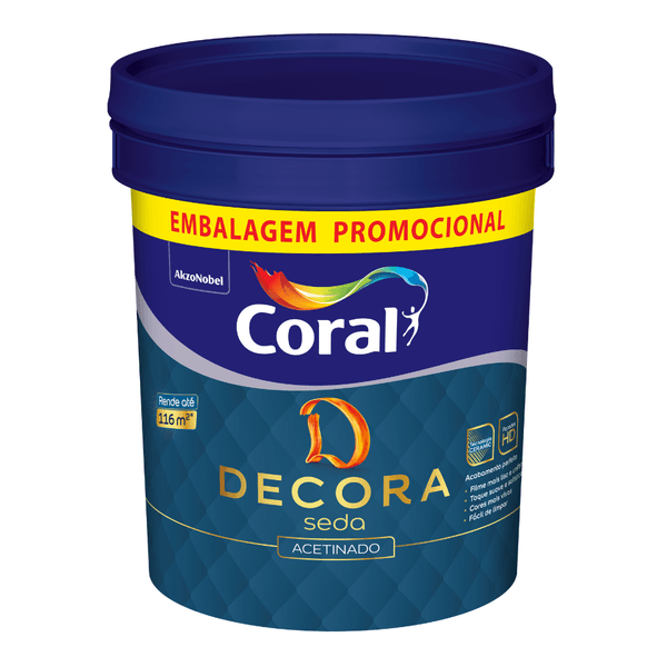 Tinta Decora Seda Branco Acetinado - 20L
