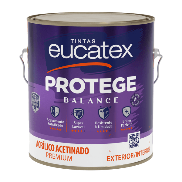 Tinta Acrílica Protege Balance Branco Acetinado - 3,6L