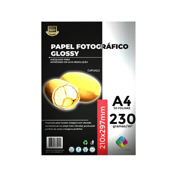 Papel Fotográfico Glossy 50 Folhas 230gr