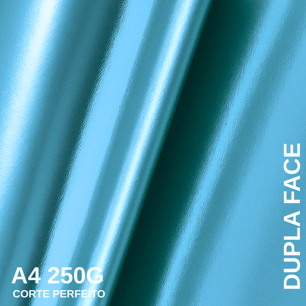 Papel Lamicote Dupla Face Azul Bebê