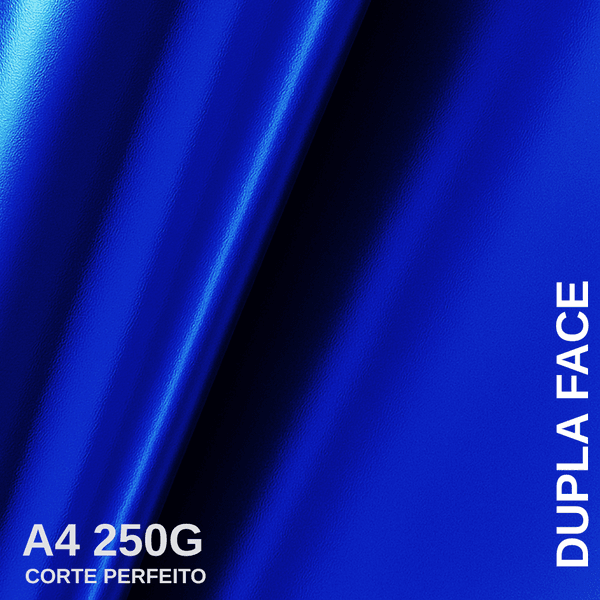 Papel Lamicote Dupla Face Azul Royal
