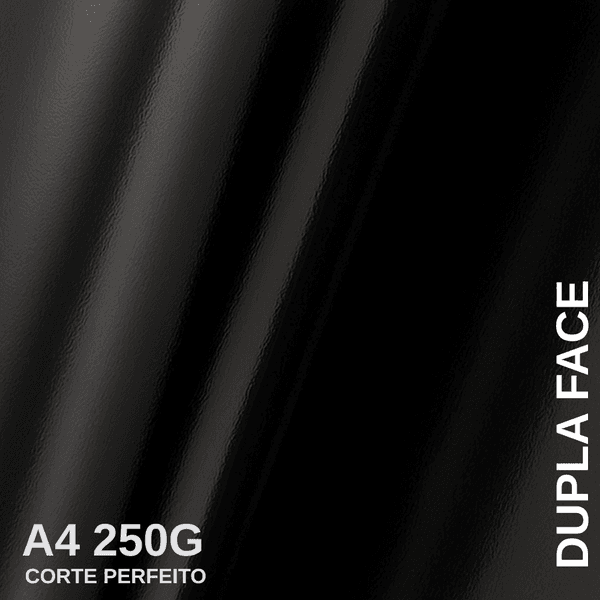 Papel Lamicote Dupla Face Preto