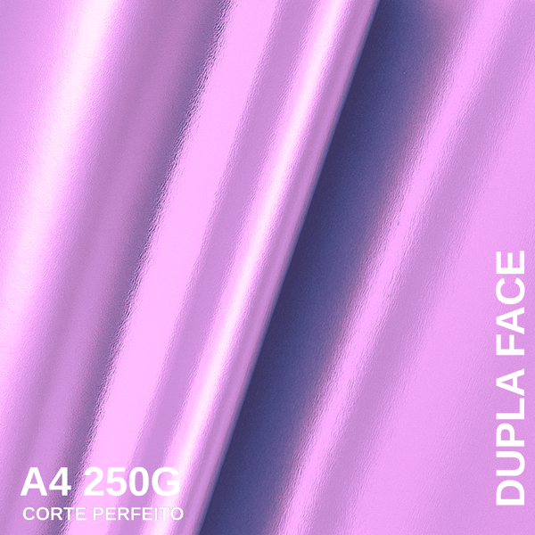 Papel Lamicote Dupla Face Rosa Bebê