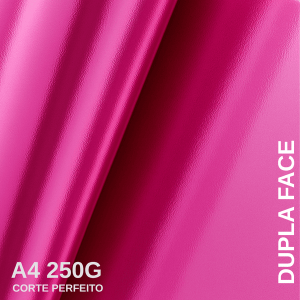 Papel Lamicote Dupla Face Rosa 