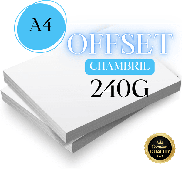 Papel Offset 240gr Chambril 100 Folhas