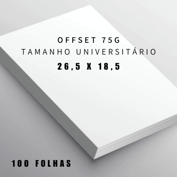 Papel Offset Universitário 75gr Chambril 500 Folhas