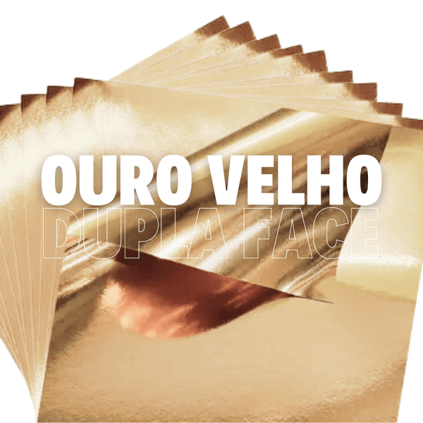 Papel Lamicote Dupla Face Ouro Velho 250g