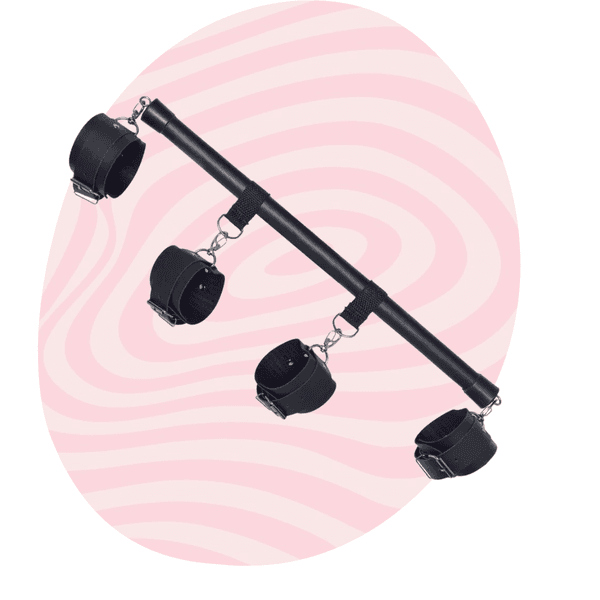 Separador Bdsm Com Bracelete e Tornozeleiras - Dominatrixxx