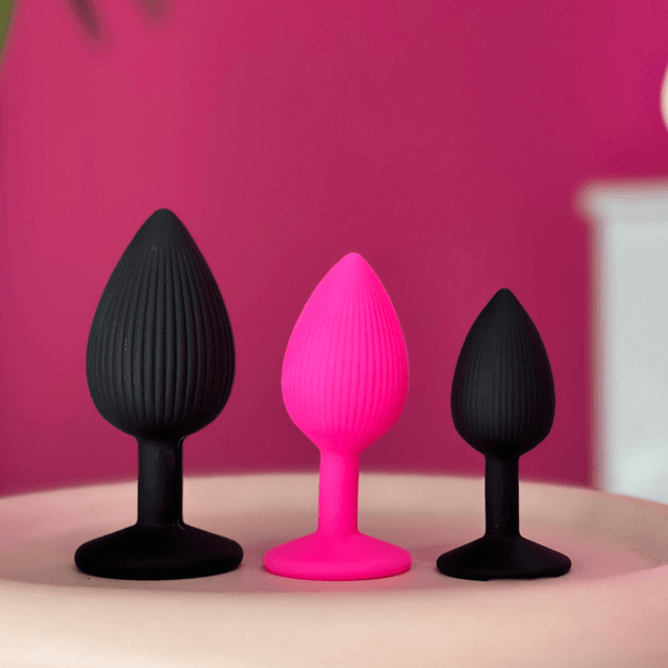 Plug Anal Redondo de Silicone (G) com Ventosa