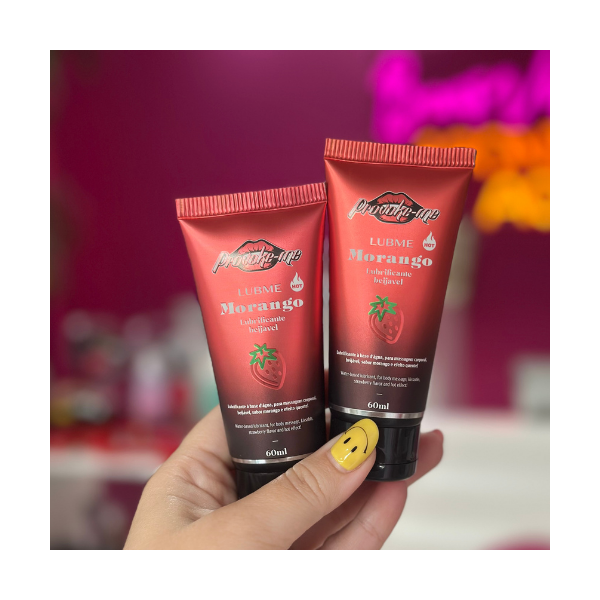 Lubme - Lubrificante Morango Hot Premium