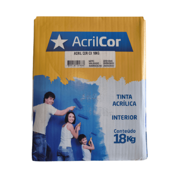 TINTA ACRILCOR CAIXA 18 KG ACRILPLUS – DIVERSAS CORES