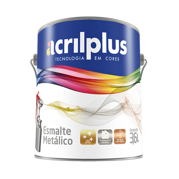 ESMALTE METÁLICO 3,6 LTS ACRILPLUS – DIVERSAS CORES