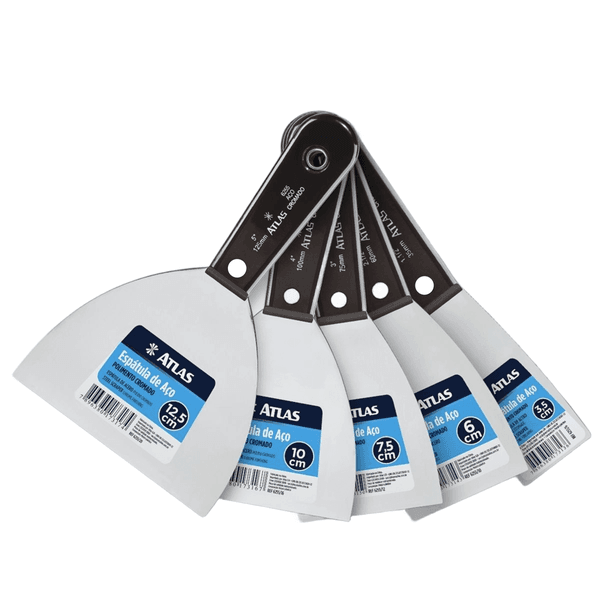 ESPÁTULA DE AÇO CROMADO ATLAS – DIVERSOS TAMANHOS