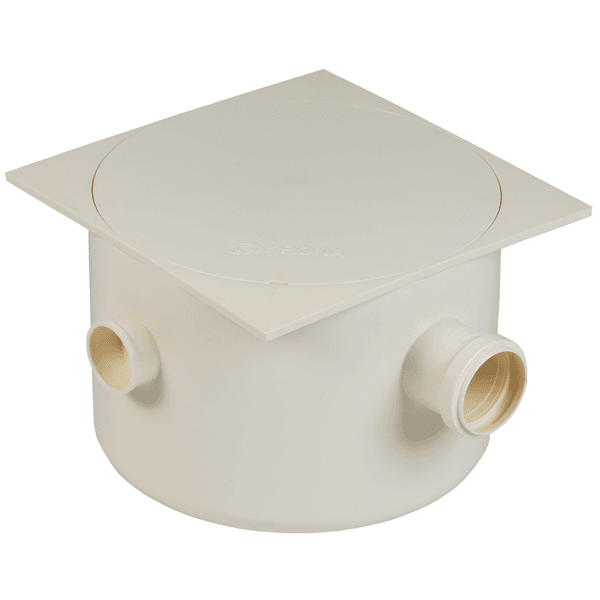 CAIXA SIFONADA QUADRADA BEGE 250X172X50MM 0924 KRONA