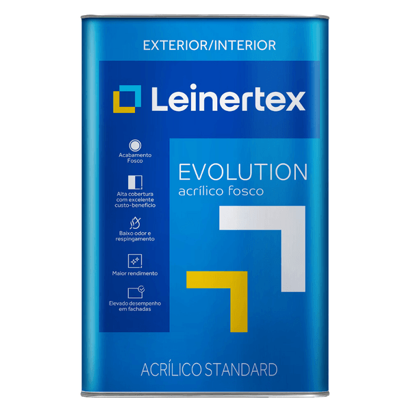 TINTA EVOLUTION ACRÍLICO FOSCO 18 LTS LEINERTEX – DIVERSAS CORES