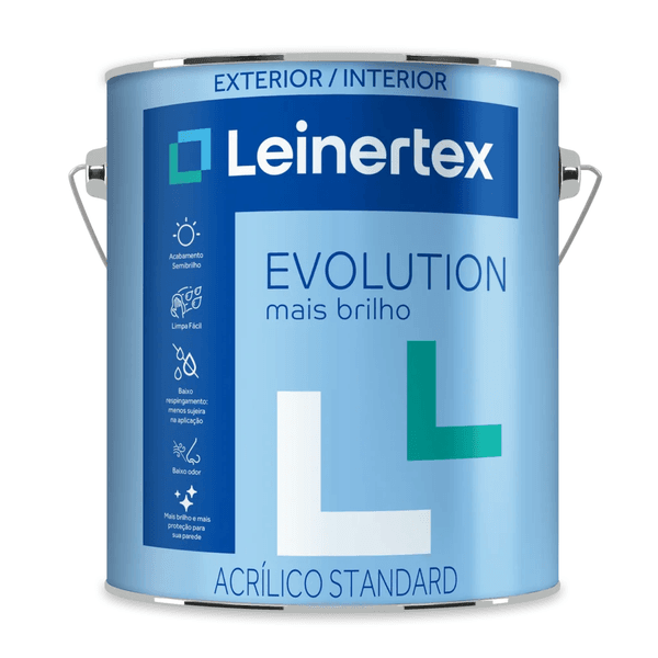 TINTA EVOLUTION SEMIBRILHO 3,6 LTS LEINERTEX – DIVERSAS CORES