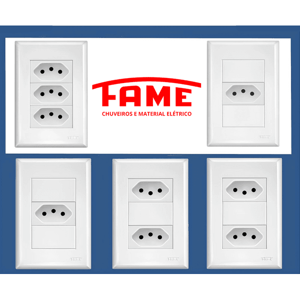 TOMADAS FAME LINHA EVIDENCE – VÁRIOS MODELOS