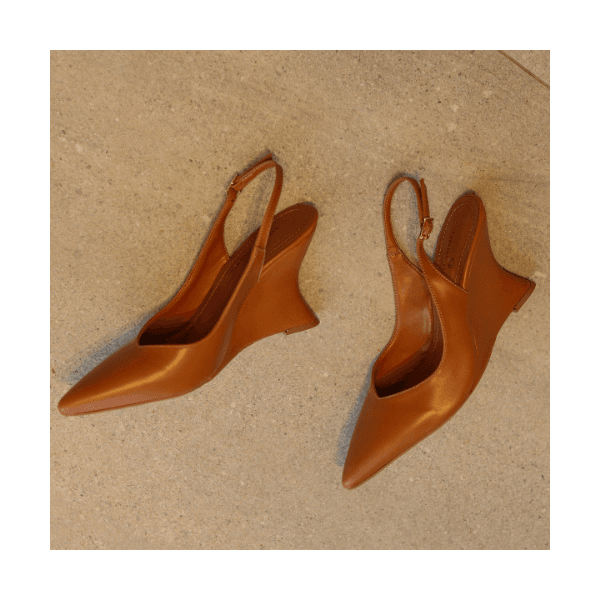 Sapato SlingBack Jade Caramelo