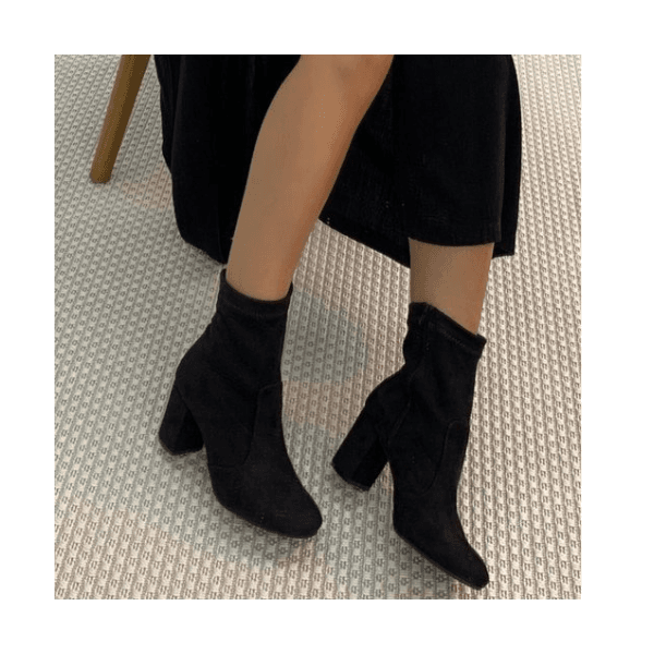 Bota Jade Sued Preto 