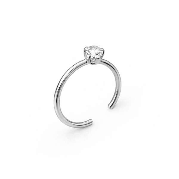 Piercing Nariz Ponto Luz Aço Inoxidável 