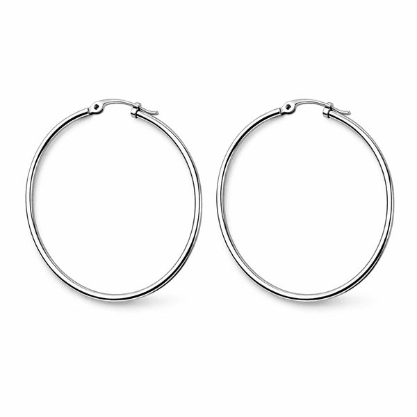 Brinco Argola Click N 5 Aço Inoxidável