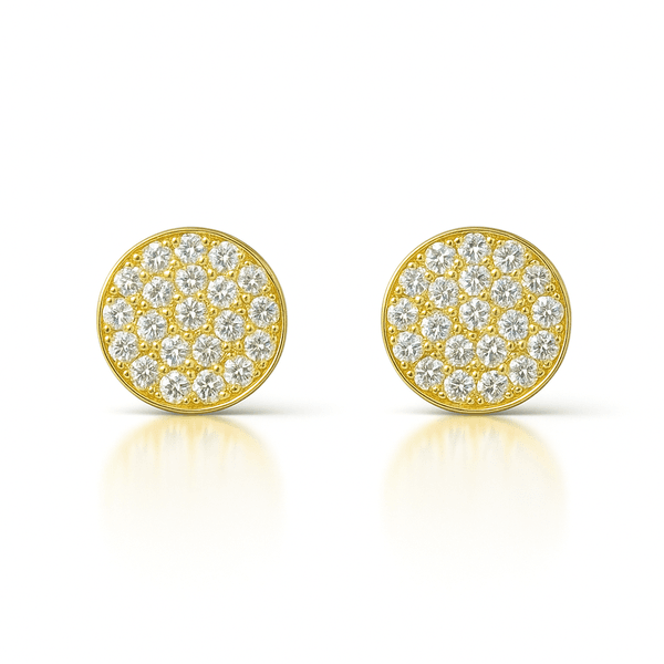 Brinco Matrix Tenns Redondo Banhado a Ouro 18K 