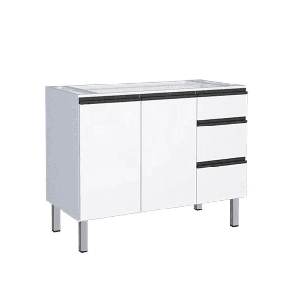 Gabinete de Cozinha Cozimax Gaia Branco 115,5x57cm