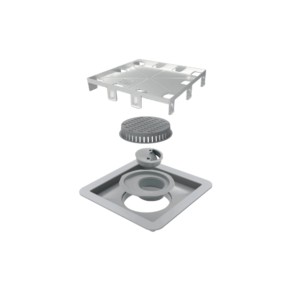 ELLEVE- RALO LINEAR- SQUARE TAMPA OCULTA 15X15CM (209)