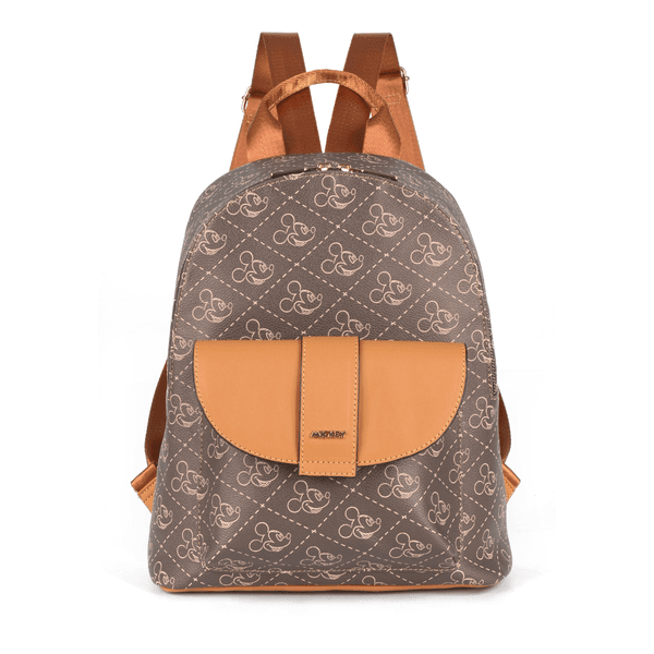 Mochila Feminina Mickey Silhueta Marrom Ref. 09591.09972