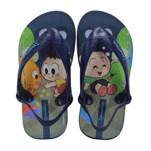 Chinelo Infantil Baby Turma Da Mônica Ipanema - Azul/Verde