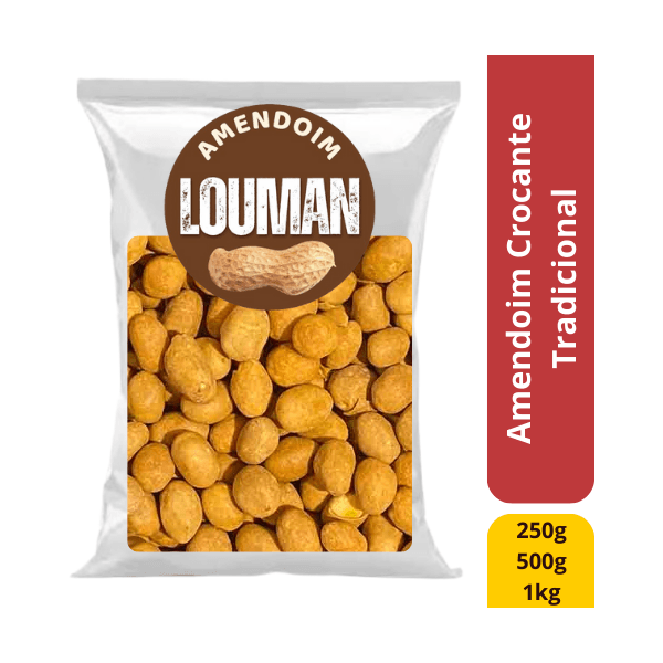 Amendoim Crocante Tradicional Torrado - Louman