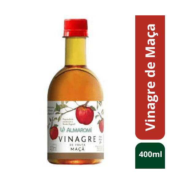 Vinagre de Maçã pet com 400ml - Almaromi